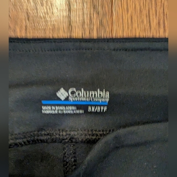 COLUMBIA performance Woman's black active Leggings, Size 2x or 3x, - Picture 10 of 13